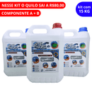 Kit Resina epóxi premium baixa espessura 15Kg